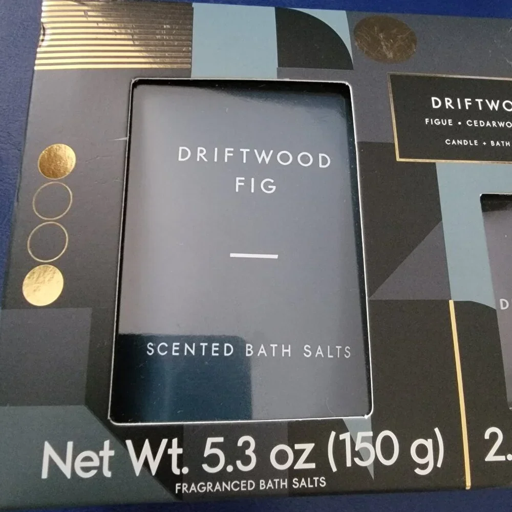 Landon Tyler Driftwood Fig Candle & Bath Salt Gift Set